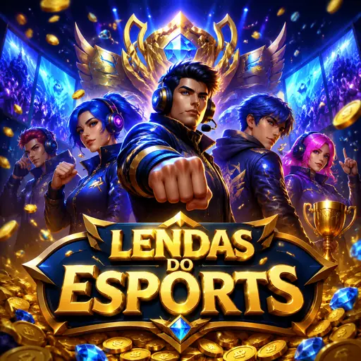 Arena de campeonato de e-sports com equipes competindo