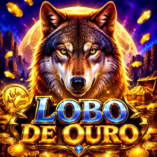 Capa do slot Wolf Gold com lobo e paisagem do deserto americano ao entardecer
